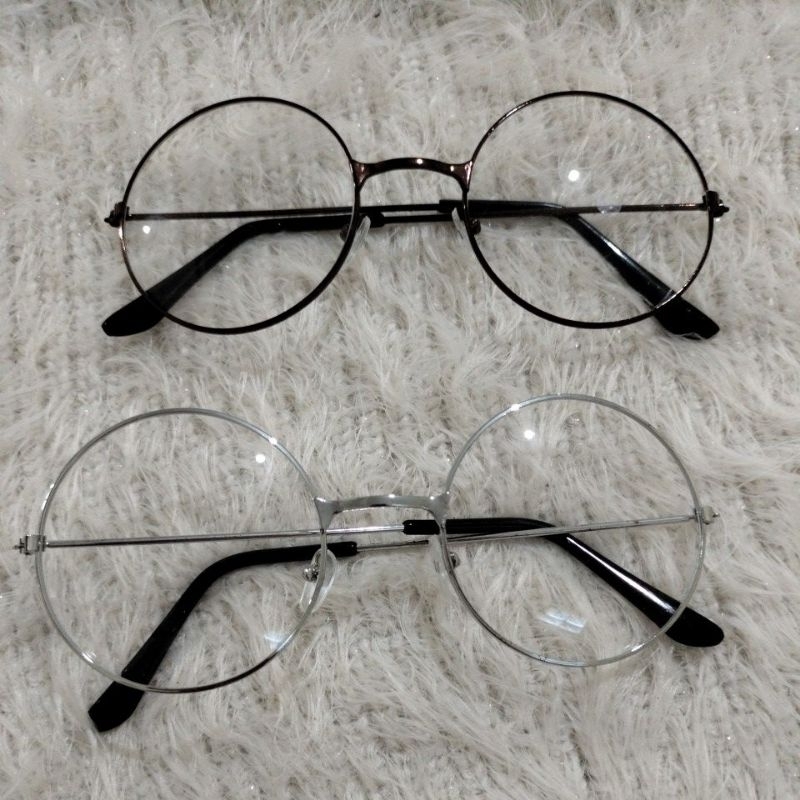 kacamata normal frame bulat