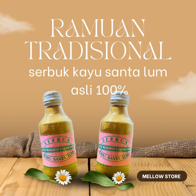 

Ramuan tradisional asli kalimantan serbuk santa lum