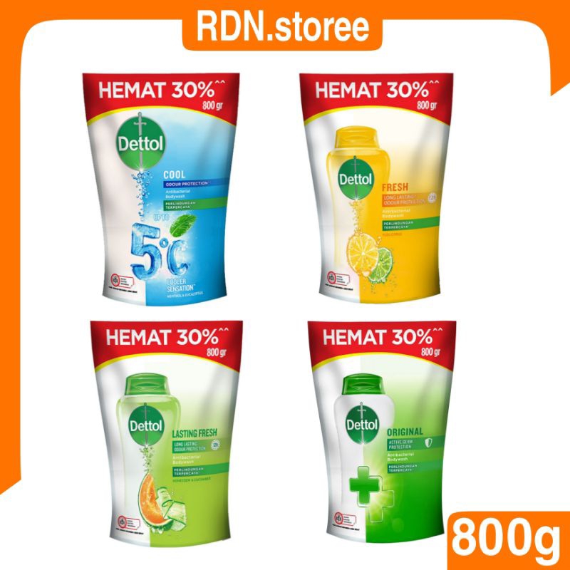 Dettol Sabun Mandi Cair Refill 800g