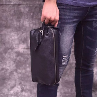Pouch Clutch Pria Kulit Asli Original - Clutch Kulit Sapi Asli Premium