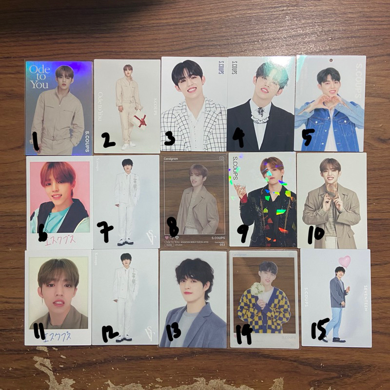 SEVENTEEN SCOUPS Ode To You Dome Tour Japan TC PC Photocard