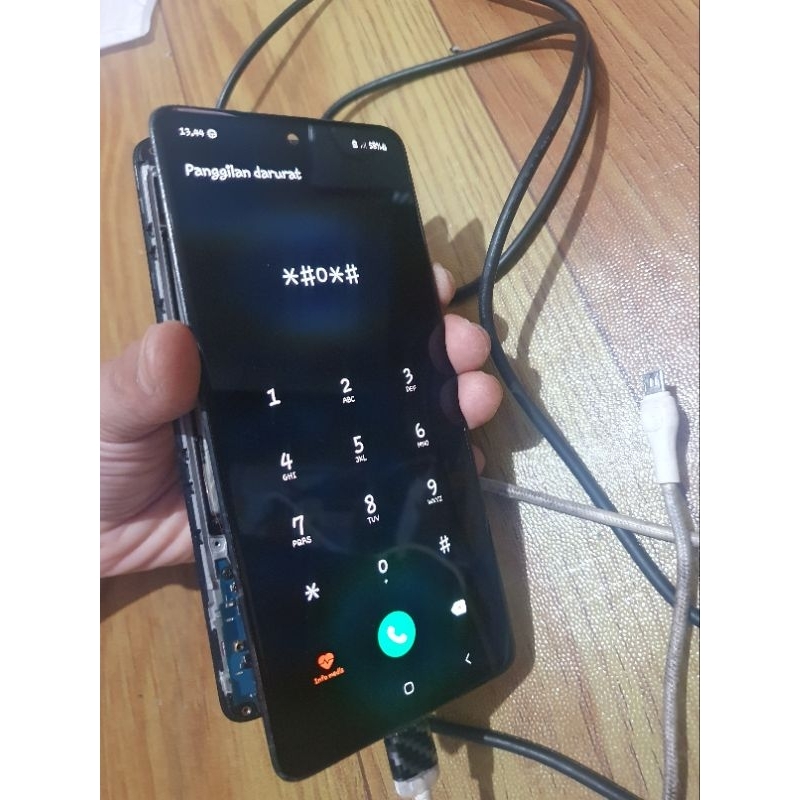 LCD Frame samsung A51 super amoled copotan original