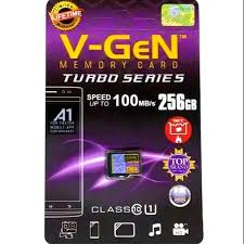 MMC MICRO SD VGEN 256GB V-GEN 256 GB MEMORY CARD CLASS 10 TURBO