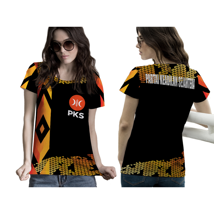 KAOS BAJU WANITA JERSEY PKS ART 6 FULLPRINTING 3D TERBARU 2024