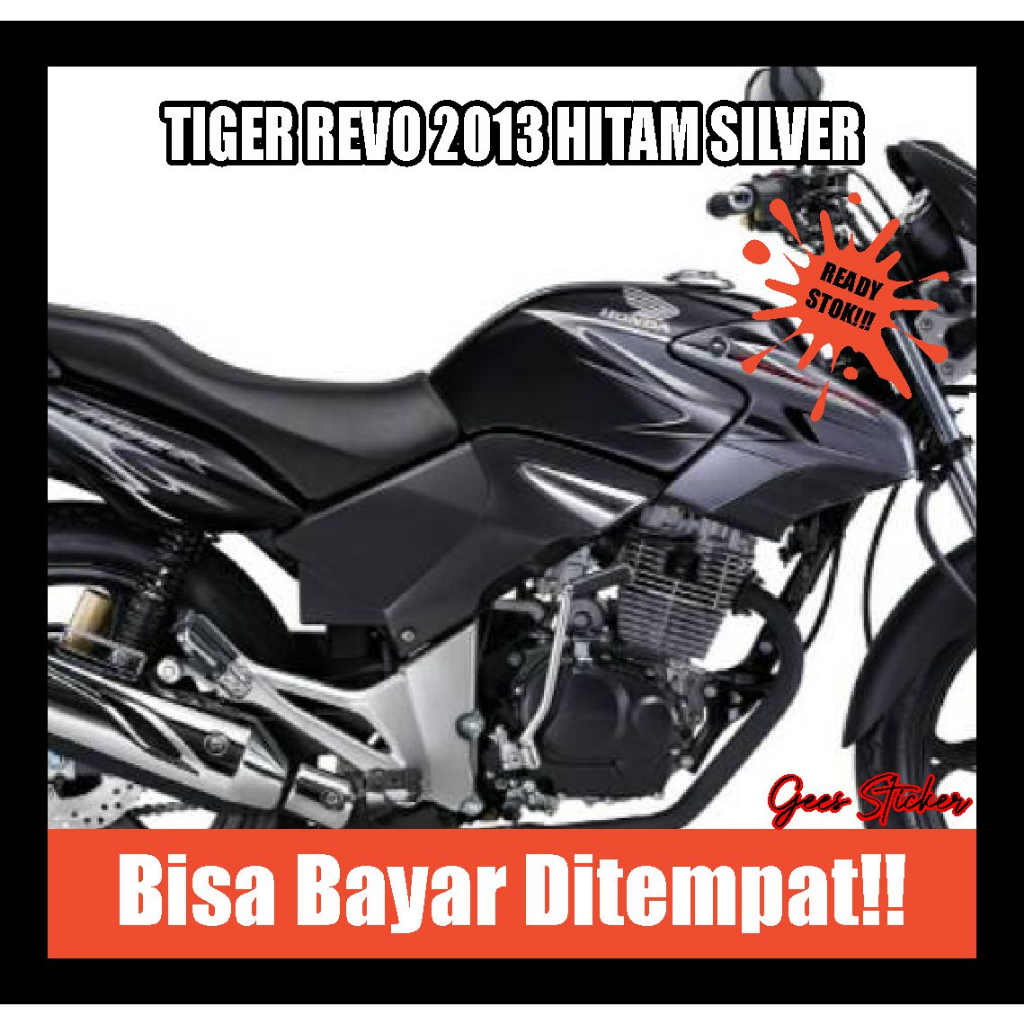 striping tiger revo 2013 hitam silver