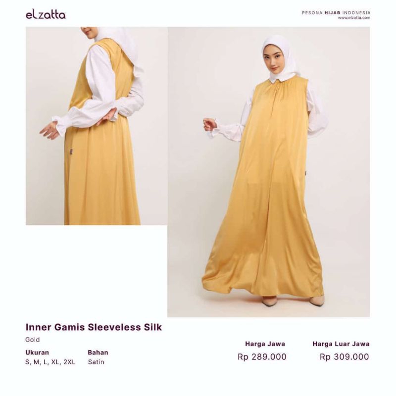 Inner Gamis Silk, Inner Gamis Sleeveless Silk