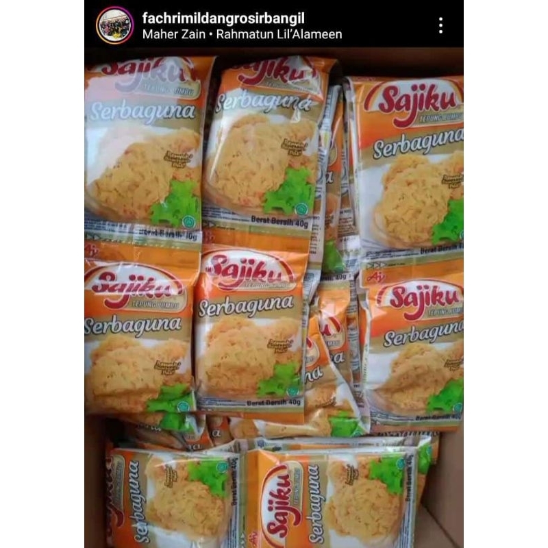 

TEPUNG SERBAGUNA SAJIKU 40 gr renteng 10 Sachets