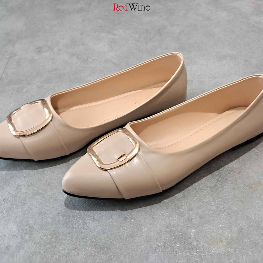 Red Wine HNR048 SELIN Sepatu Flat Shoes Wanita