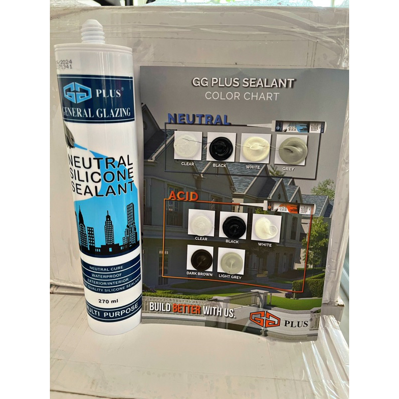 Jual Silicone Sealent Lem Kaca Perekat NON Asam / Netral - GG Plus