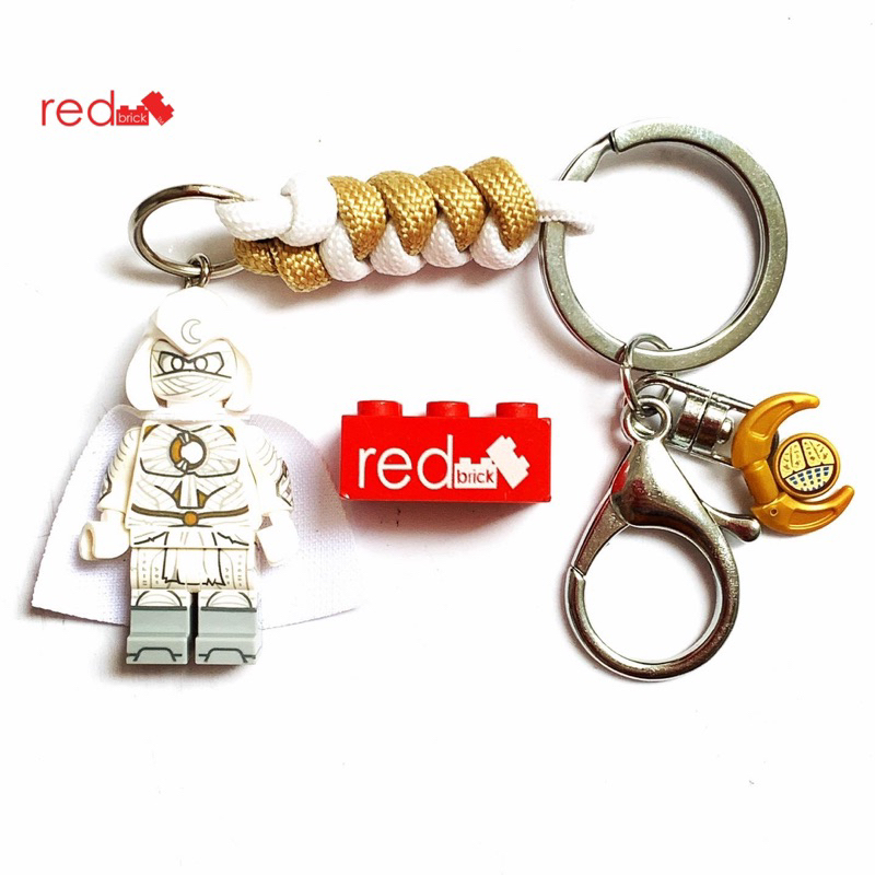 Gantungan Kunci LEGO Moon Knight Paracord (GLOW IN THE DARK)