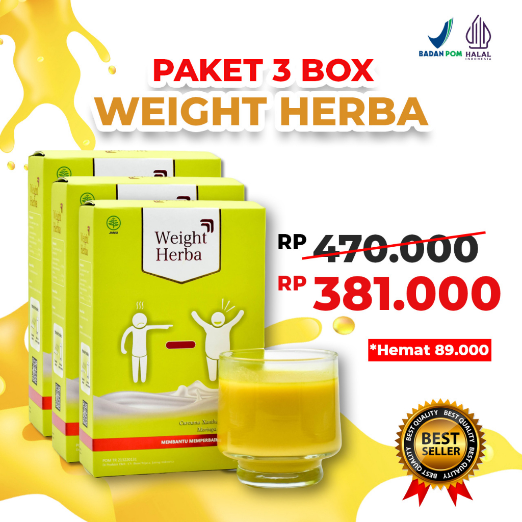 

WEIGHT HERBA - Susu Kambing Etawa Penambah Berat Badan dan Nafsu Makan 3 BOX