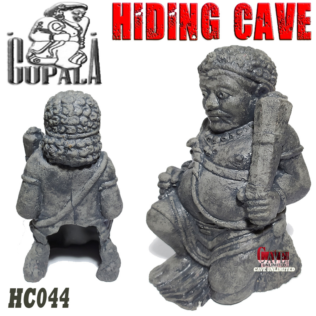 HC044 HIDINGCAVE PLACE DWARAPALA GUPALA GUPOLO PATUNG ARCA DEKORASI AQUASCAPE AKUARIUM IKAN RUMAH TA