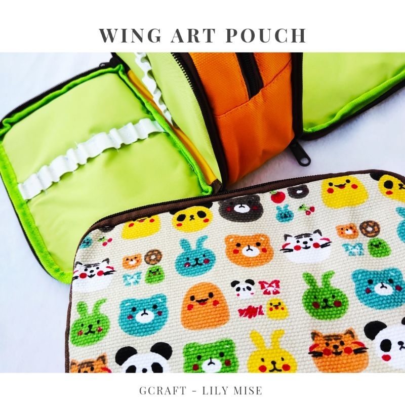 

wing art pouch - tempat spidol warna - tempat pensil warna - tempat peralatan menggambar