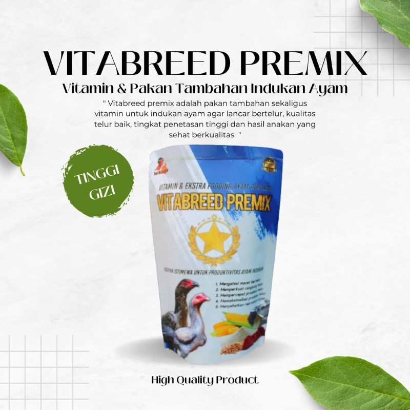 Obat ayam susah bertelur VITABREED PREMIX indukan ayam lancar telur