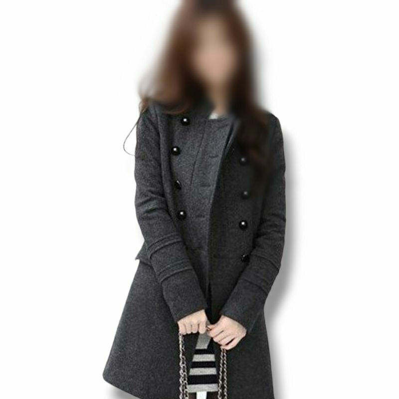 ZIVK Mantel Coat Wool Import Musim Dingin Wanita Splash Premium Coat