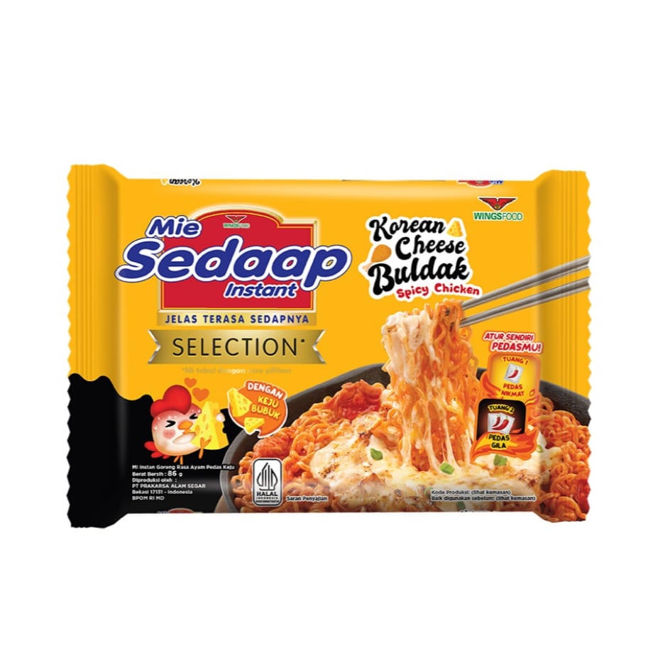 

Sedaap Mie Instan Korean Cheese Buldak 86 g