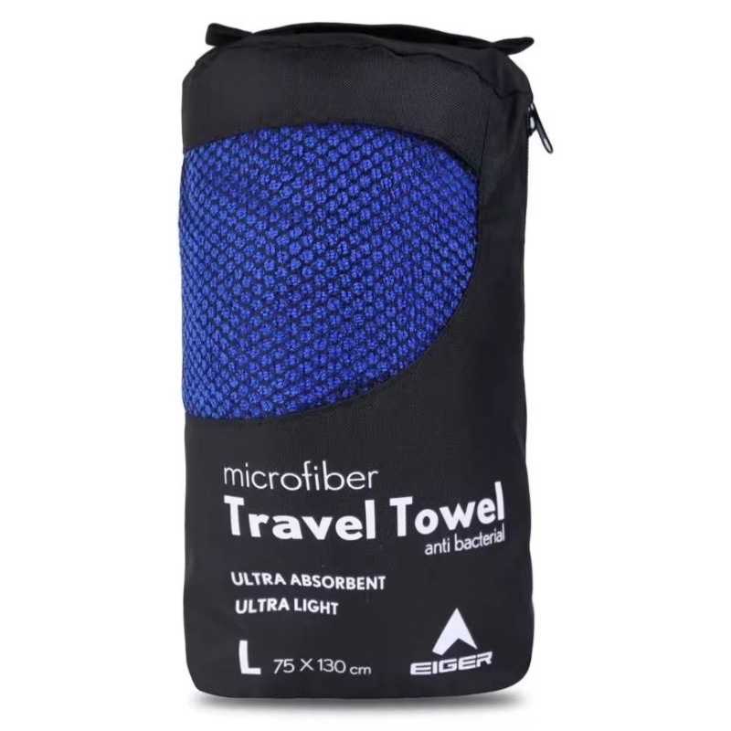 Eiger1989 Travel Towel B Handuk Biru - L - ORIGINAL
