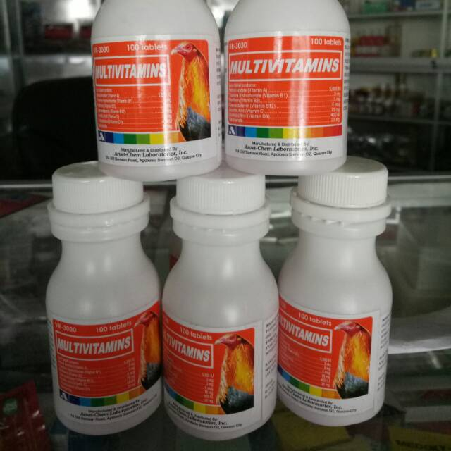 20 tablet multivitamin lengkap ayam vitamin ayam laga vitamin daya tahan tubuh ayam