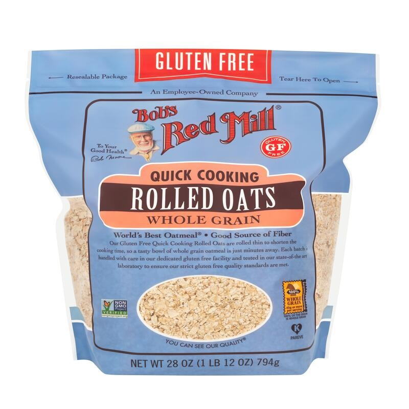 

Bob's Red Mill Gluten Free Quick Cooking Rolled Oats Wholegrain 794g