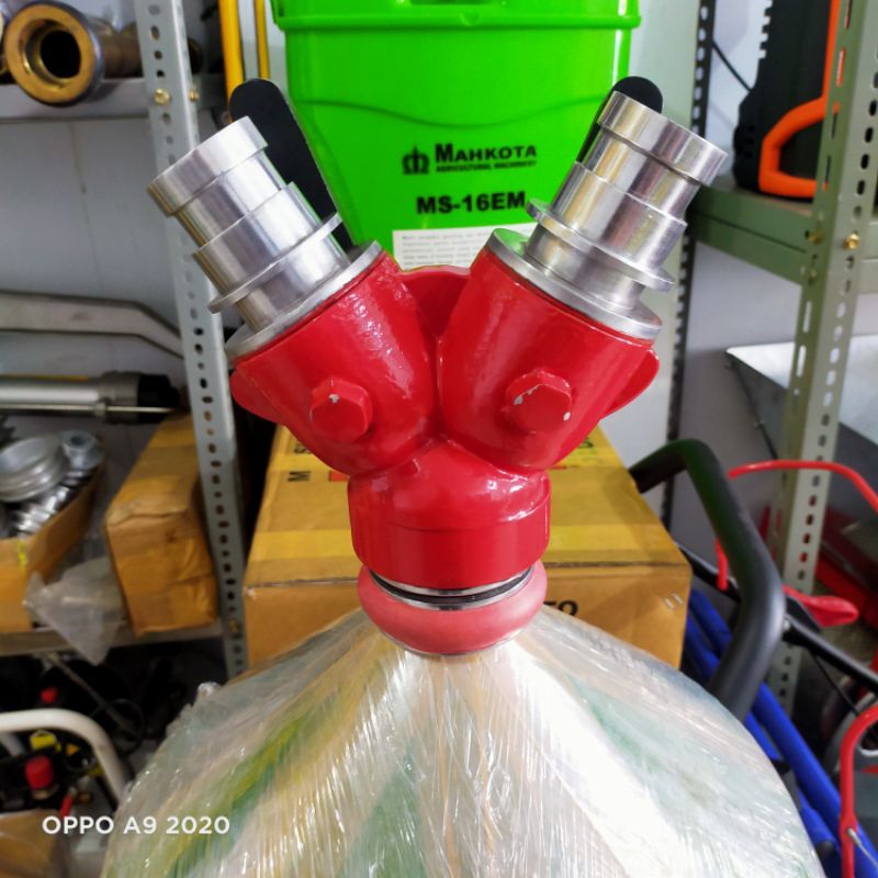 Y konektor selang pemadam 2/2/2 inch|cabang Selang pemadam