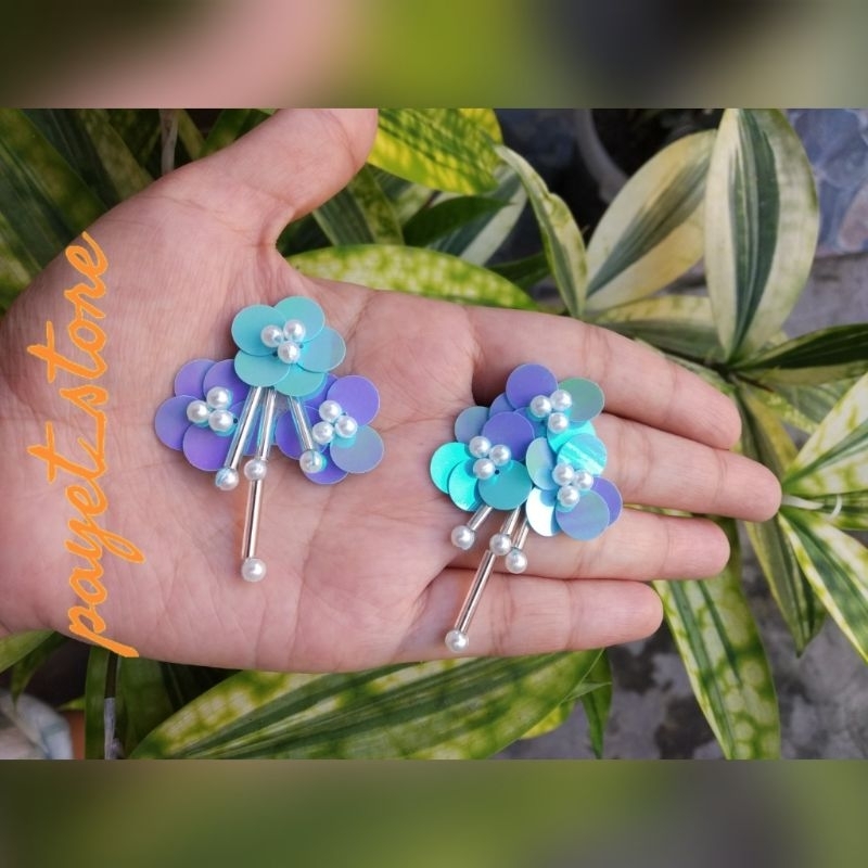 Payet Rangkai Bunga Sequin