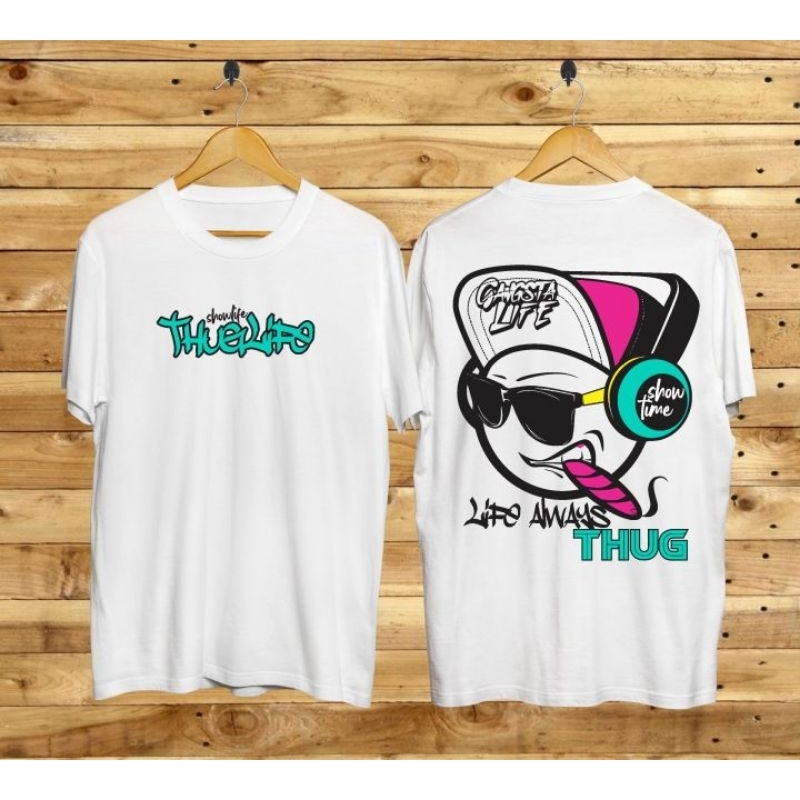 

kaos cowok putih