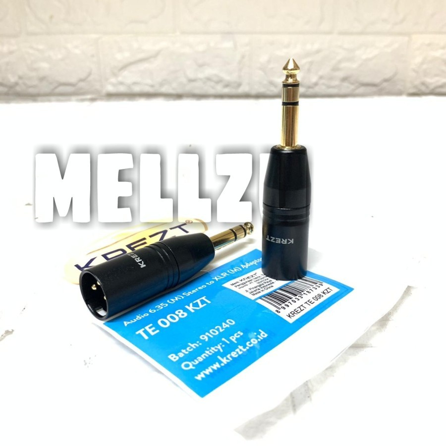 Jack converter XLR male To Jack Akai Stereo gold plated