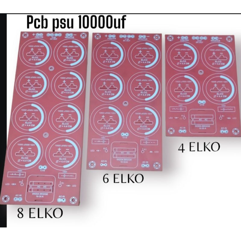 PCB psu power supply 10000UF 4 6 8 ELKO NEW