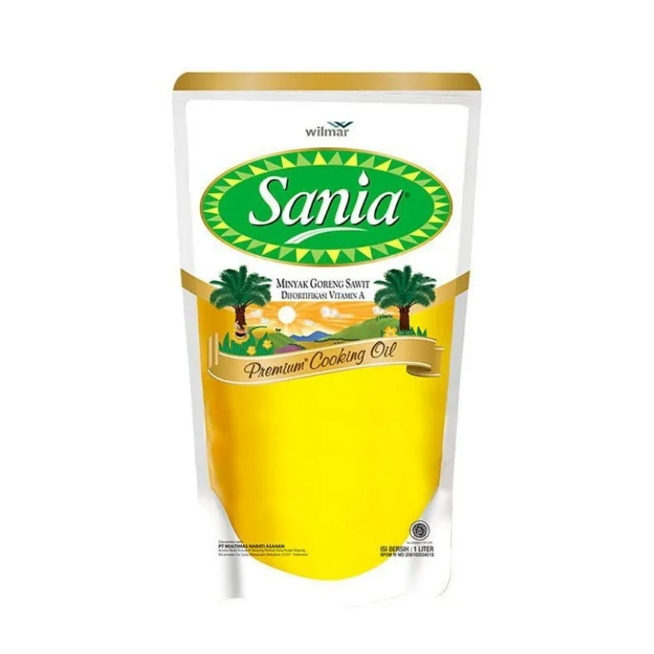 

Sania Minyak Goreng Pouch 1liter / 1ltr / 1L