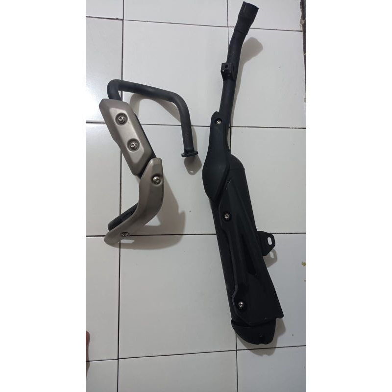 knalpot yamaha wr 155 original bawaan motor