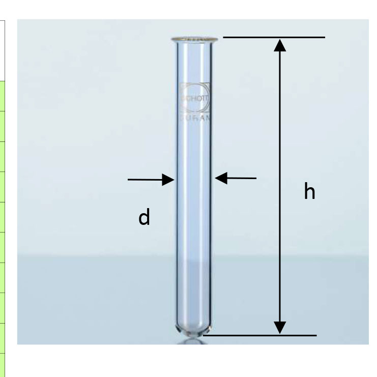 TABUNG REAKSI 4ml OD10x75mm Beaded Rim Test Tube  DURAN