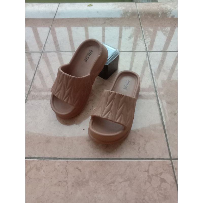 Sandal Wanita Kokop Rubber Hilos Viral Kekinian Korea Style Terbaru