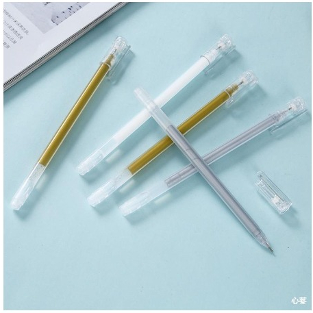 

pulpen glitter pena metalik 0.9mm pulpen warna warni gold colour gel pen tinta metallic ballpoint craftwork scrapbook silver white gel ink