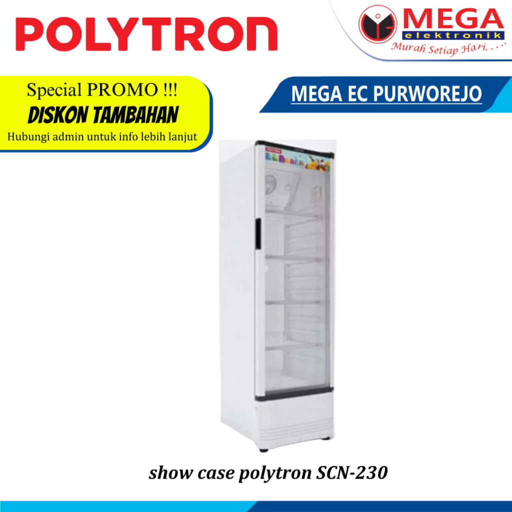 Showcase Polytron SCN 230 KAPASITAS 230 L 4 Rak
