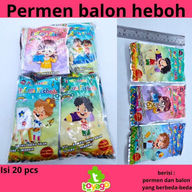 

Permen Balon Heboh PH isi 20 Pcs Grosir Murah (permen balon heboh toyago toys)