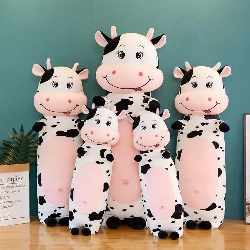 Boneka Guling Sapi 60cm dan 80cm Boneka Sapi Standing Berdiri Berlabel SNI