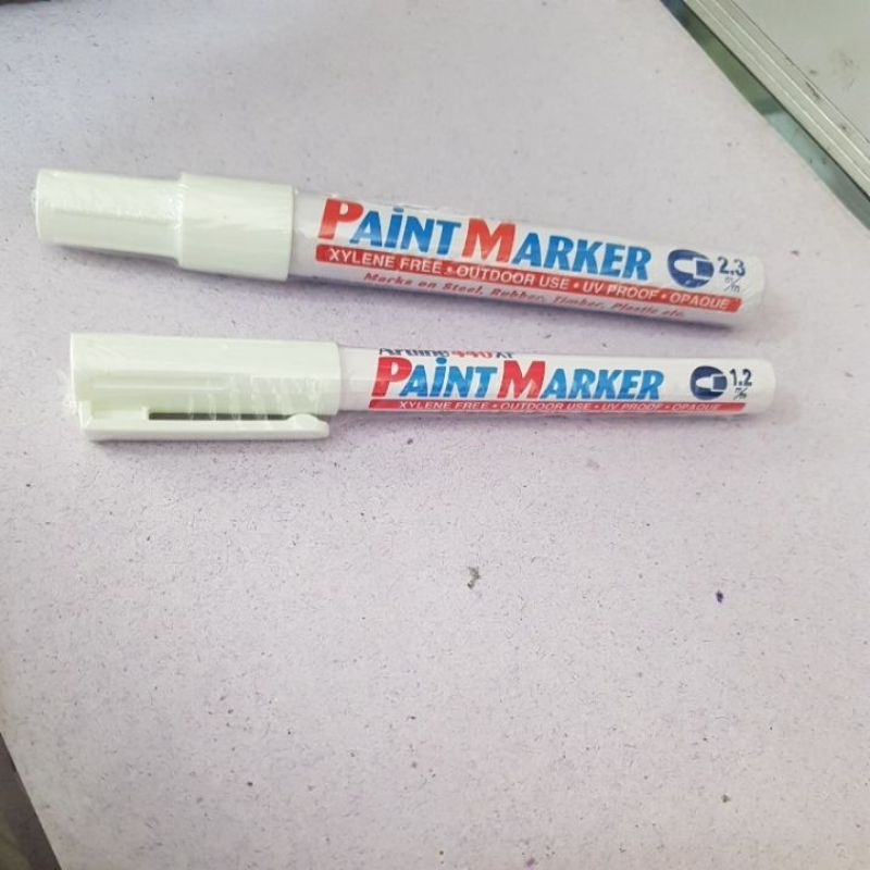 

Spidol Putih Paint Marker White besar kecil