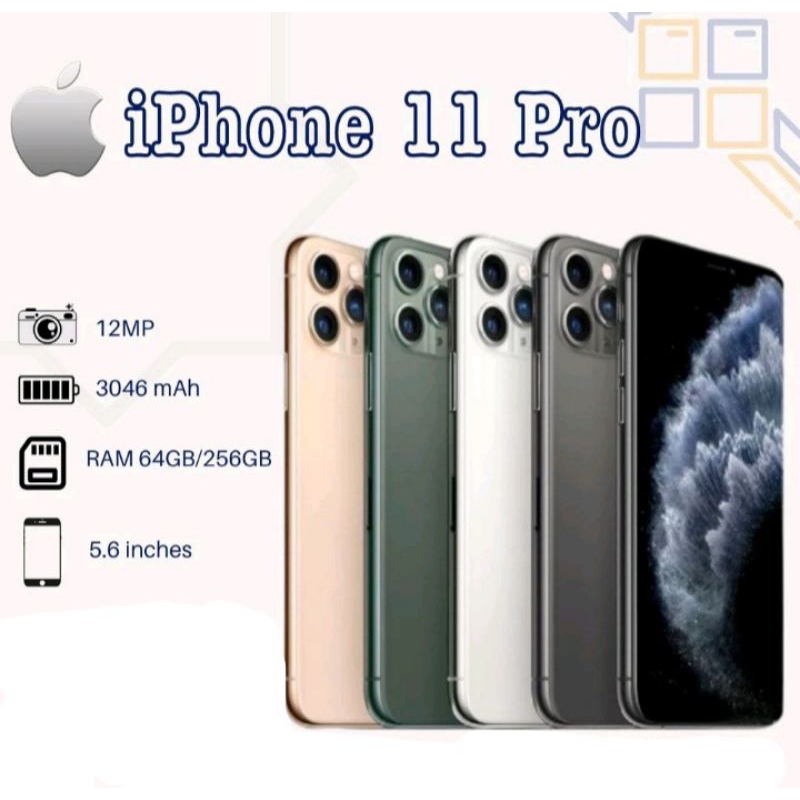 Iphone 11 pro 64gb/256gb original fullset
