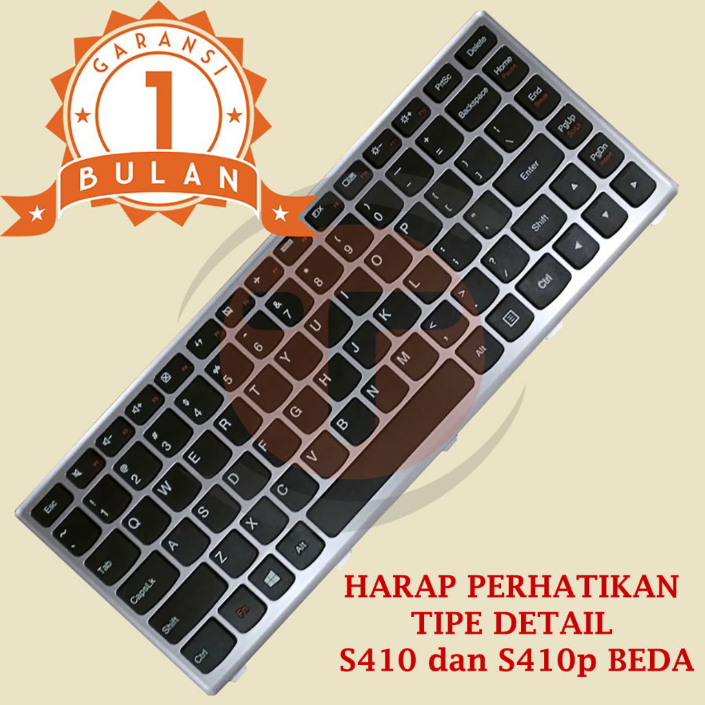 Keyboard Lenovo IdeaPad U410 U410-ITH U410-IFI S405 S410 S435 U300S U400  - Black