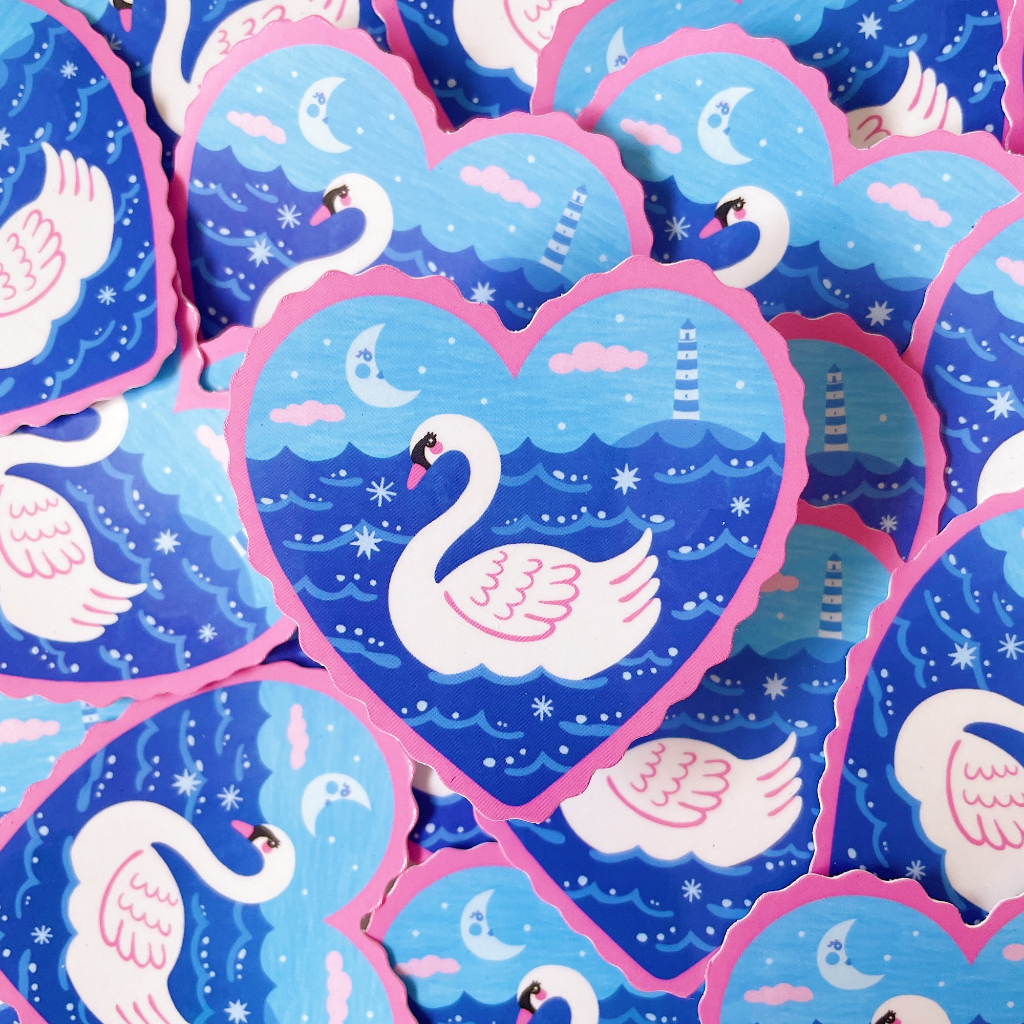 

not so weirdo - Swan Island - Vinyl Waterproof Sticker