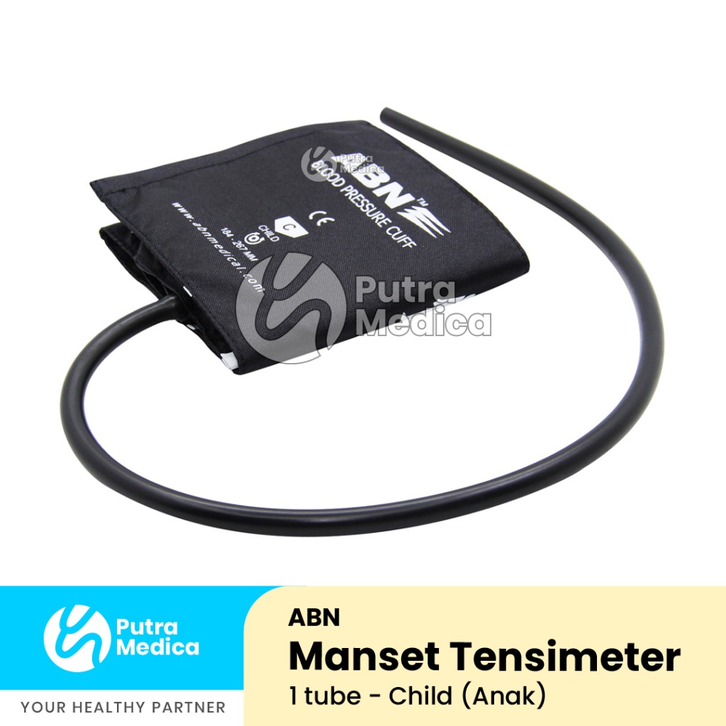 ABN Manset Tensimeter 1 Selang Anak / Nylon Cuff Child Tube / Sparepart Tensi Digital