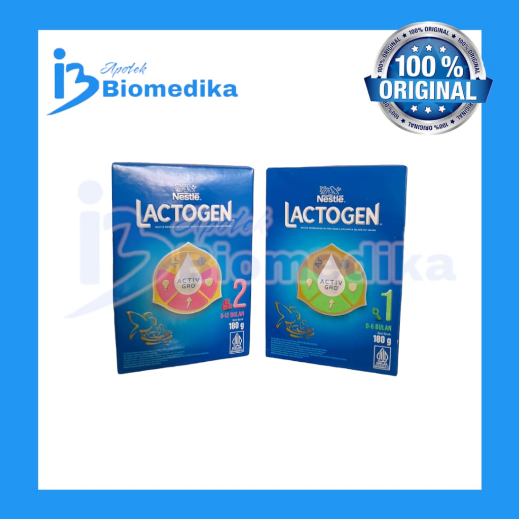 Lactogen 0 - 6 bulan/ 6 - 12 bulan 180 gr perbox