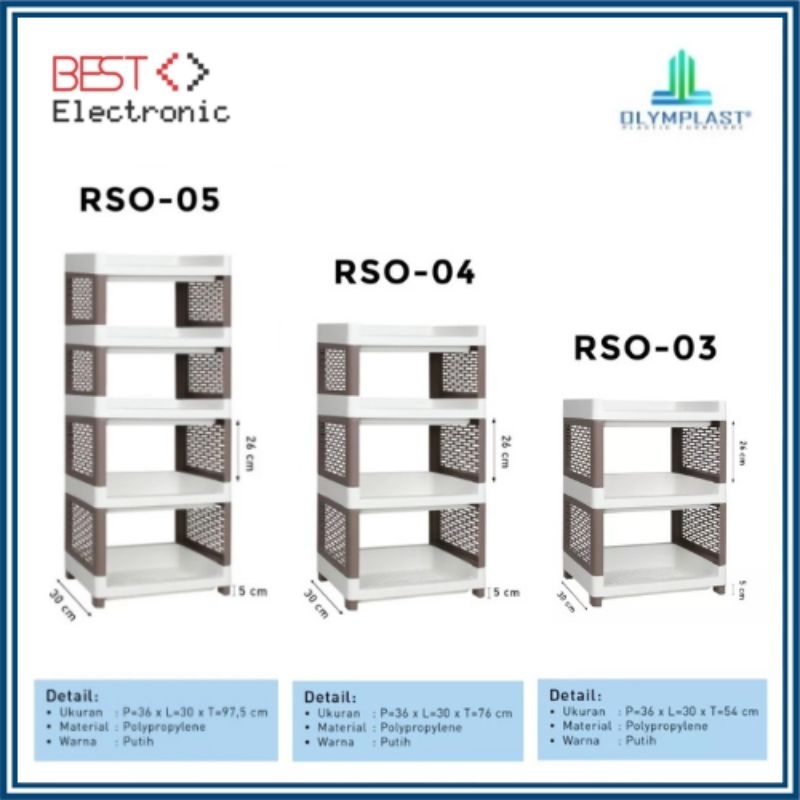 Rak Serbaguna Olymplast RSO 03 RSO 04 RSO 05 Susun