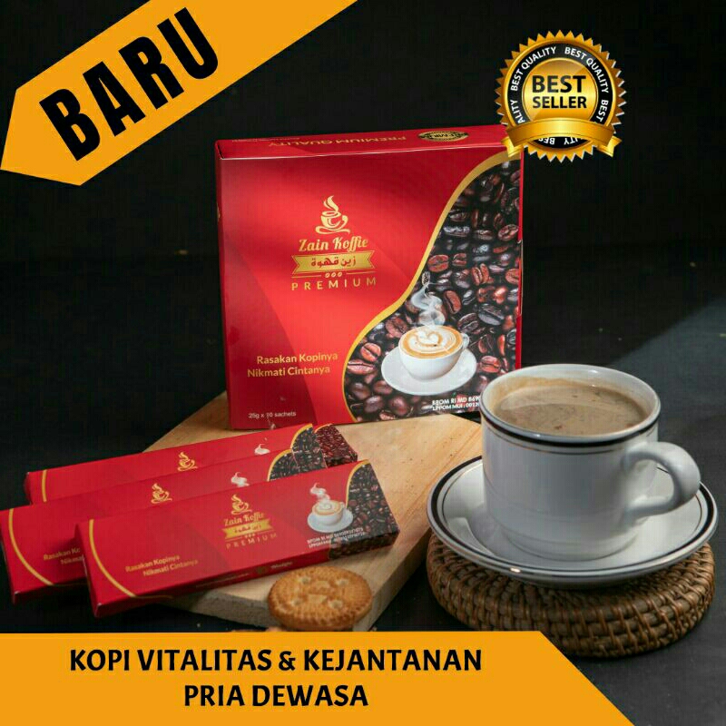[BISA COD/BAYAR DITEMPAT] Kopi Vitalitas Pria Zain Koffie PREMIUM Penambah Stamina