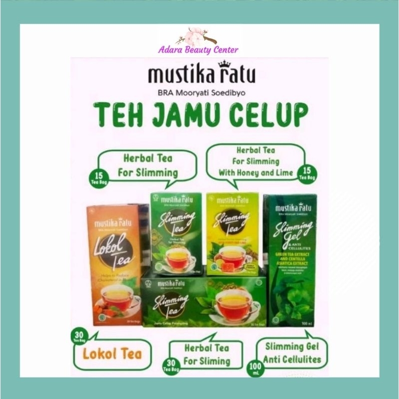 

Mustika ratu slimming tea series isi 30 bag sirsak - lokol tea - uric tea