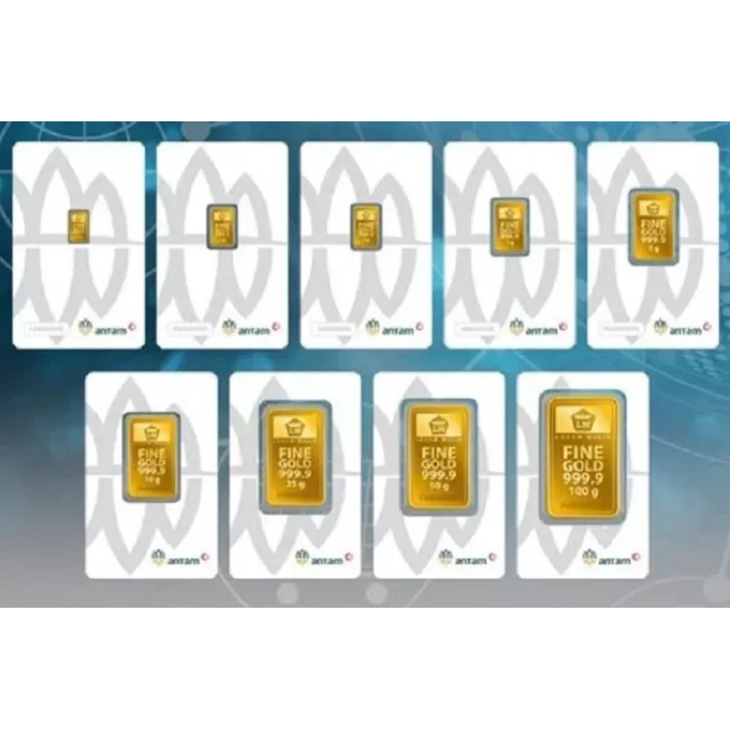 paketan emas antam 1g dan 0,5g