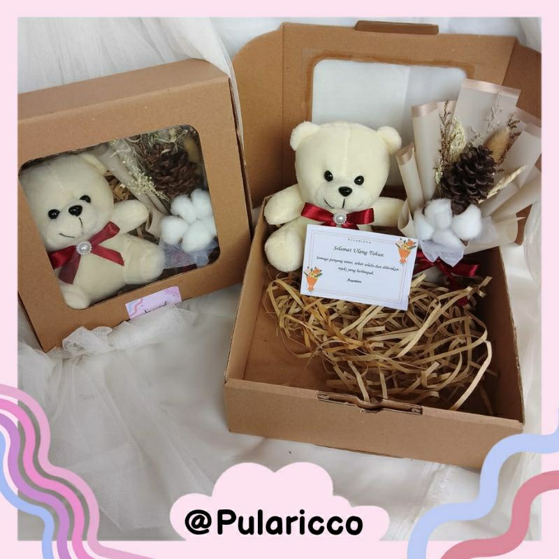 

Hampers Bucket Boneka Gift Box Hadiah Wisuda Kado Ulang Tahun