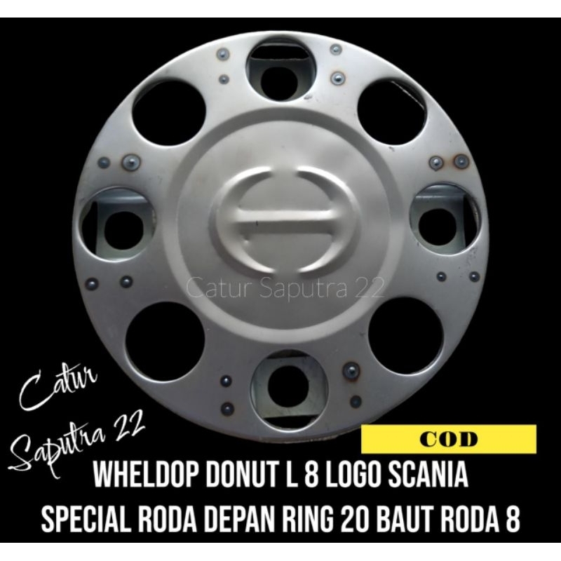 (2pcs) WHEELDOP DONUT L8 ALL LOGO BAHAN PLAT