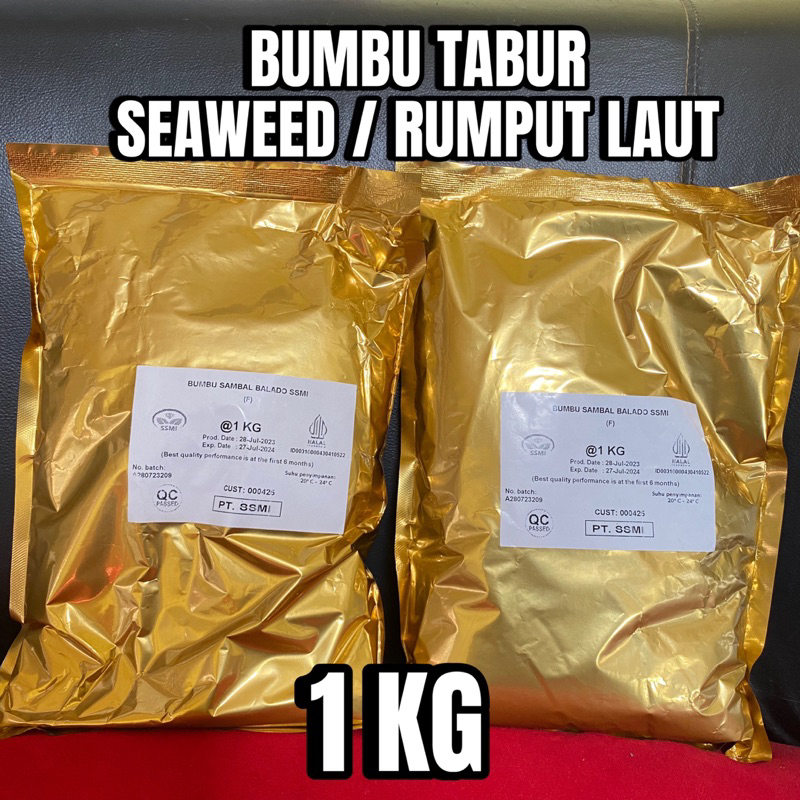 

BUMBU TABUR SEAWEED BUBUK RUMPUT LAUT HALUS SSMI 1 KG