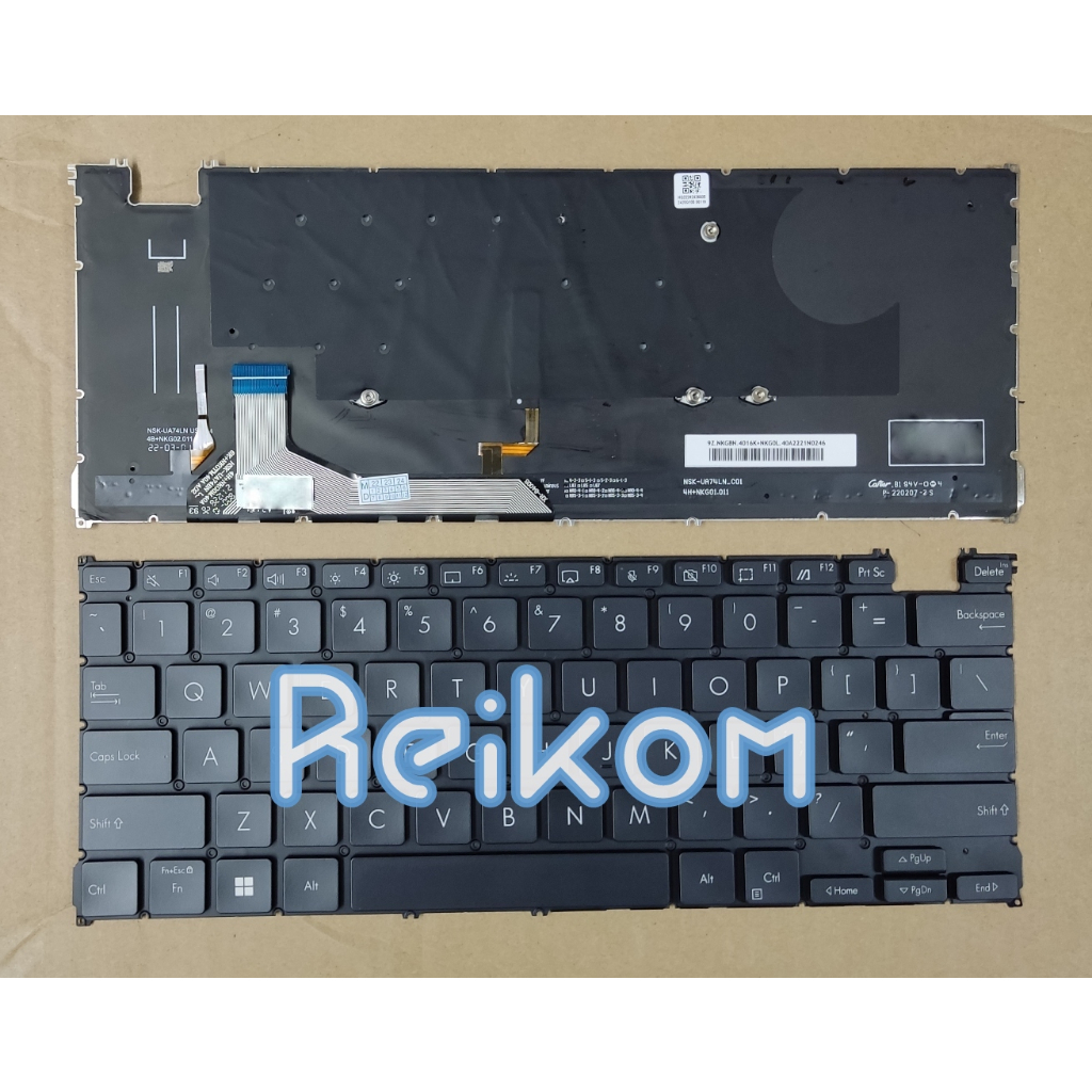 Keyboard Asus Zenbook 13 s OLED UM5302 UM5302t UM5302ta Zenbook 14 OLED UM3402 UM3402ya UM3402yar UX